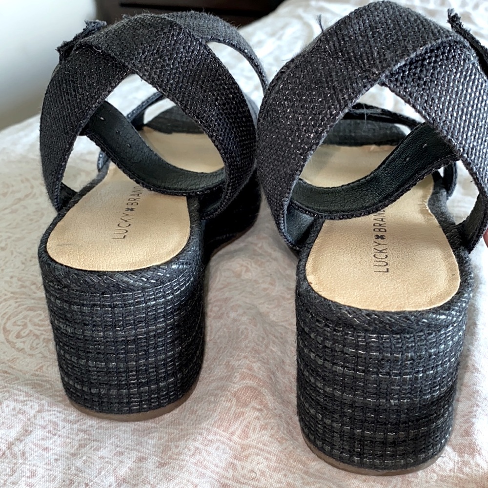 Black Platform Sandals - image 4